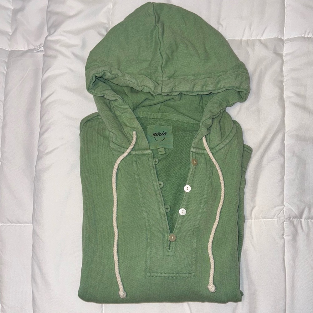 NWOT: Aerie Oversized V-Neck Henley Pullover